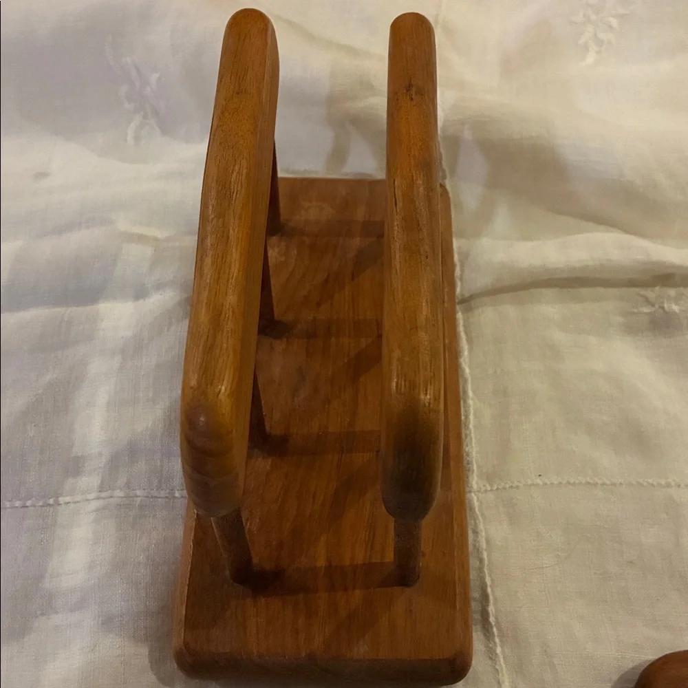 Goodwood Coasters Teakwood Set/6 W/ Organizer + Napkin Holder Set 3 Collectibles